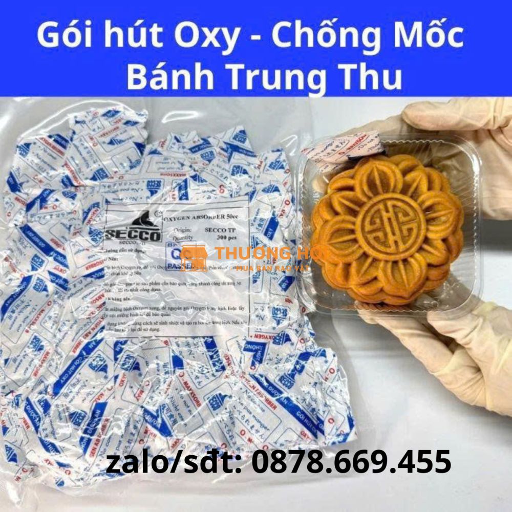 Gói Hút Oxy O-Maxxsorb Secco Cho Bánh Trung Thu Handmade Và Sản Xuất Công Nghiệp