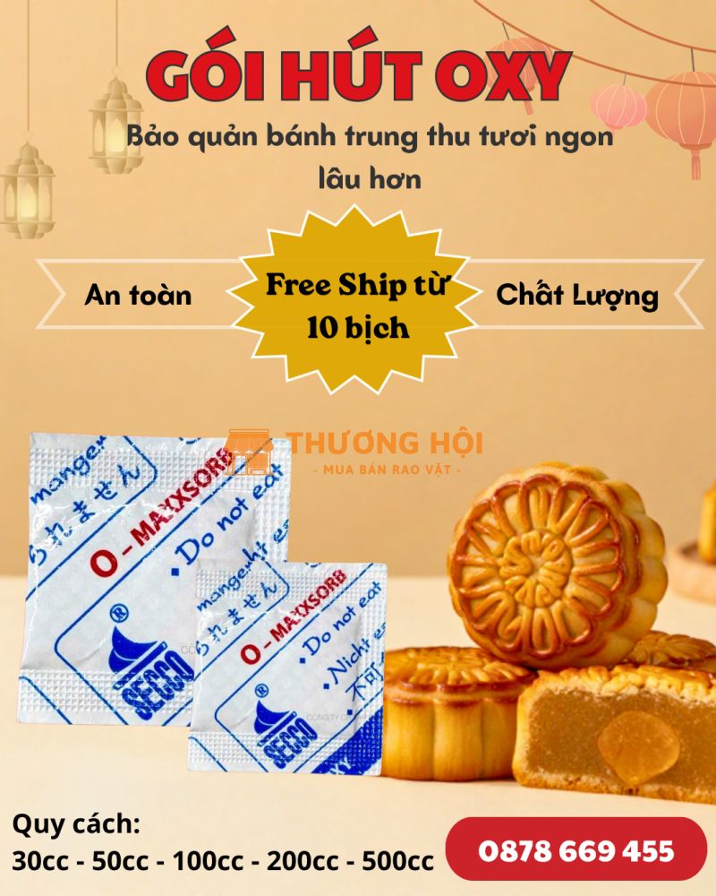 Gói Hút Oxy Secco Cho Bánh Trung Thu | Gói Hút Oxy Thực Phẩm Giá Tốt TPHCM