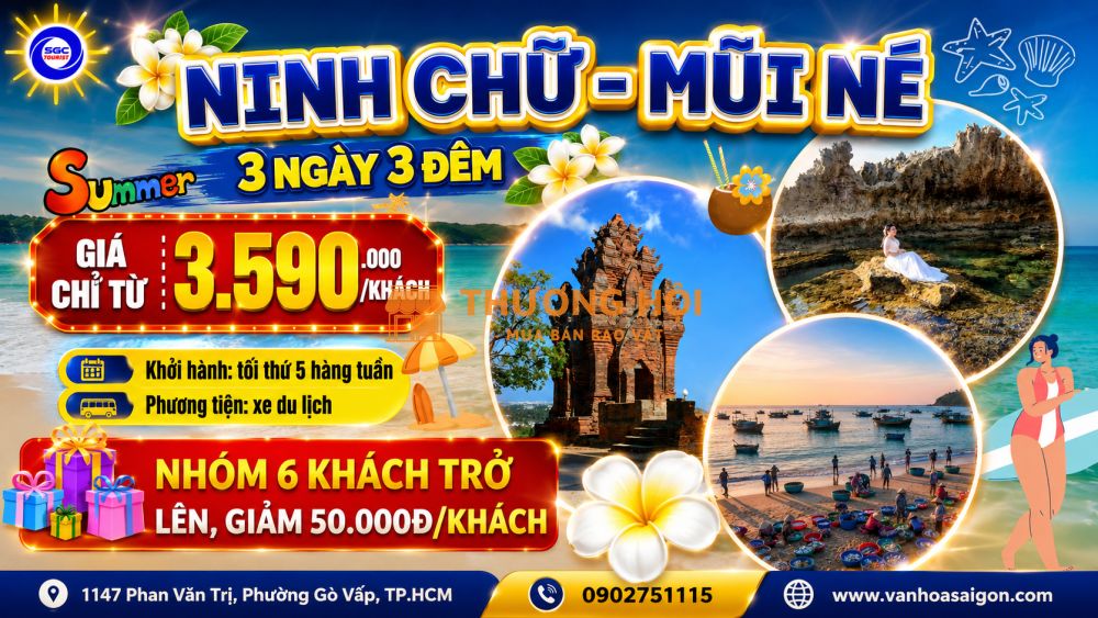NINH CHỮ - MŨI NÉ 3N3Đ SGC