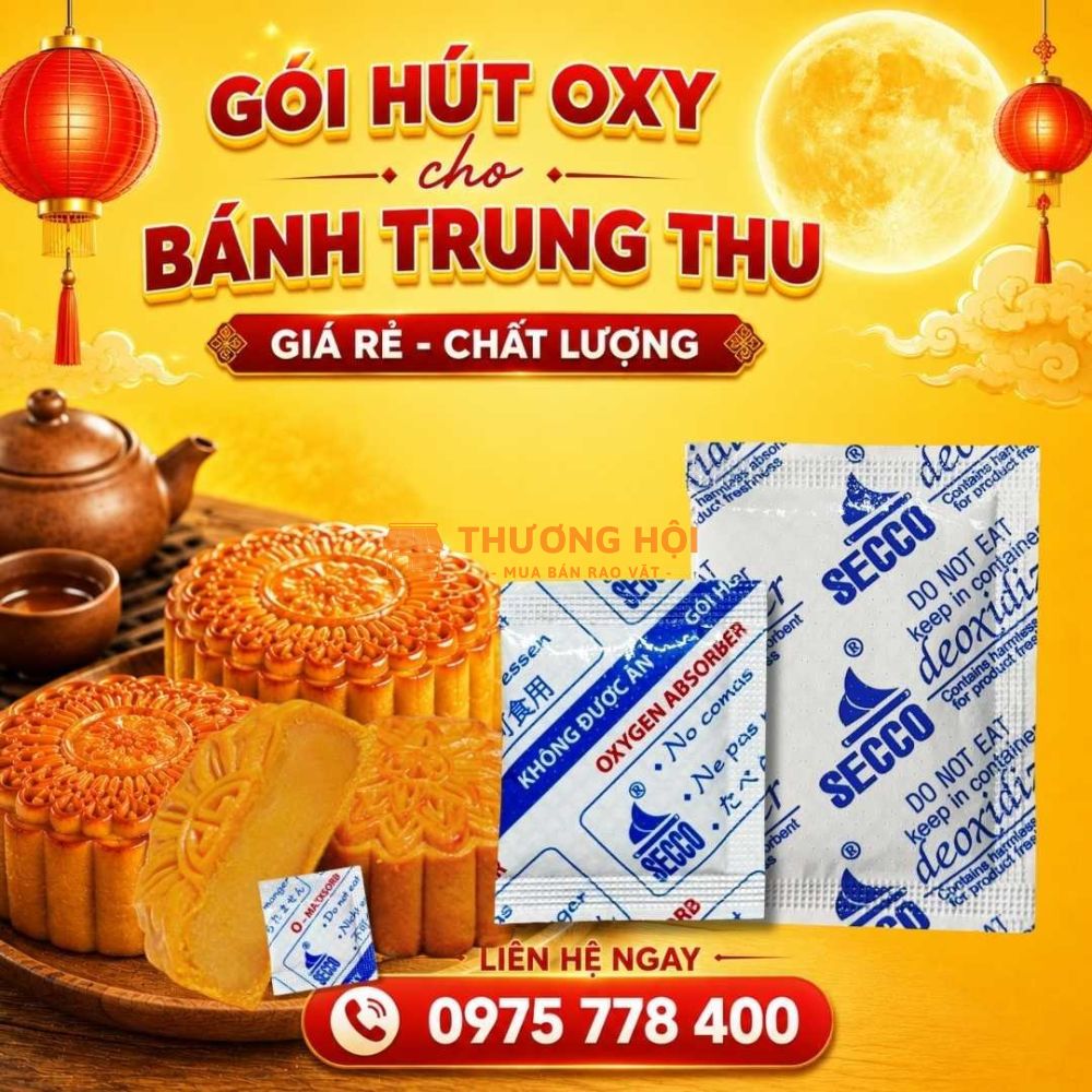Gói Chống Mốc - Gói Hút Oxy Secco Cho Bánh Trung Thu Giá Cạnh Tranh Tại Nhà Máy