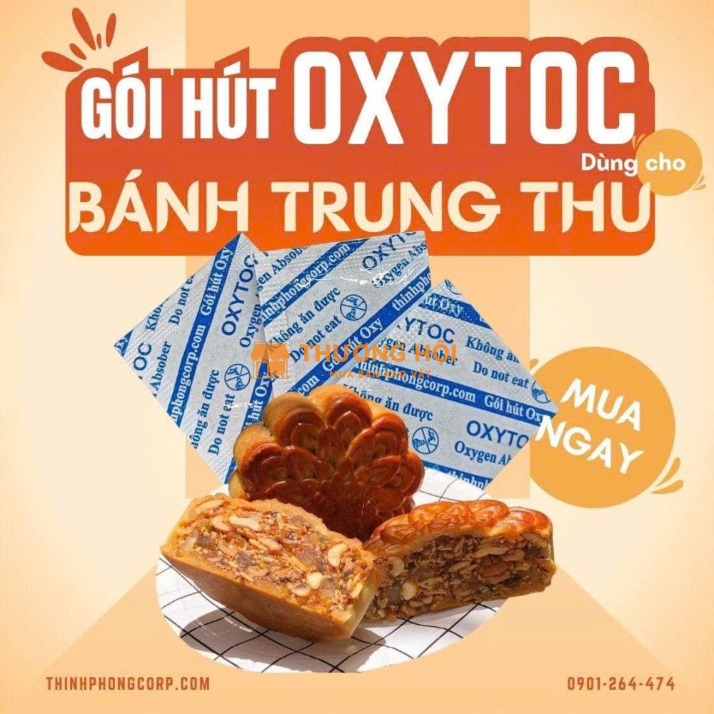 Gói hút oxy OXYTOC - chống mốc cho bánh trung thu