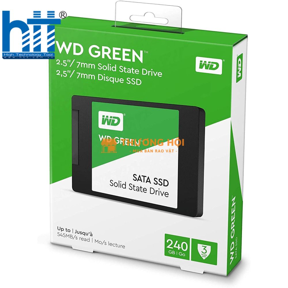 Ổ cứng SSD WD Green™ 2.5" SATA 250GB WDS250G5G0A – Tăng tốc máy tính, hoạt động ổn định