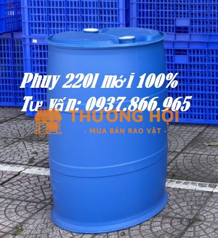 Phuy cũ, phuy nhựa, phuy nắp kín cũ, phuy làm bè, phuy làm nhà nổi