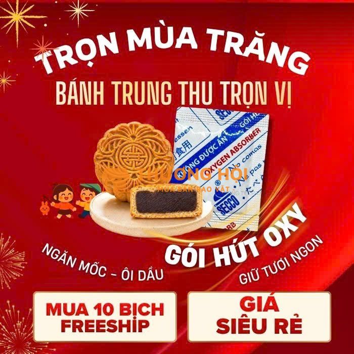 Gói Hút Oxy Oxy Secco Cho Bánh Trung Thu