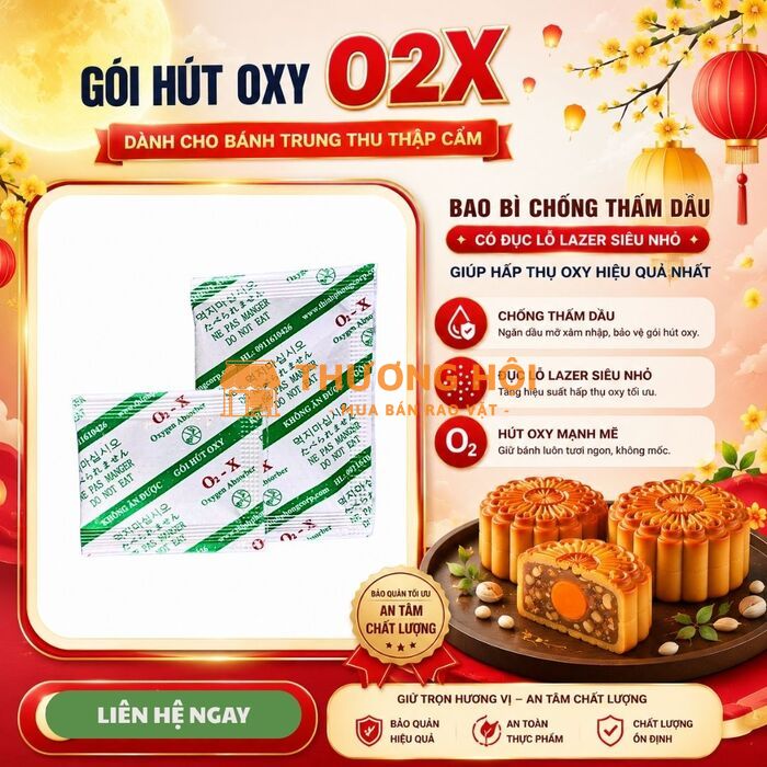 Gói Hút Oxy Cho Bánh Trung Thu Giúp Tối Ưu Quy Trình Đóng Gói