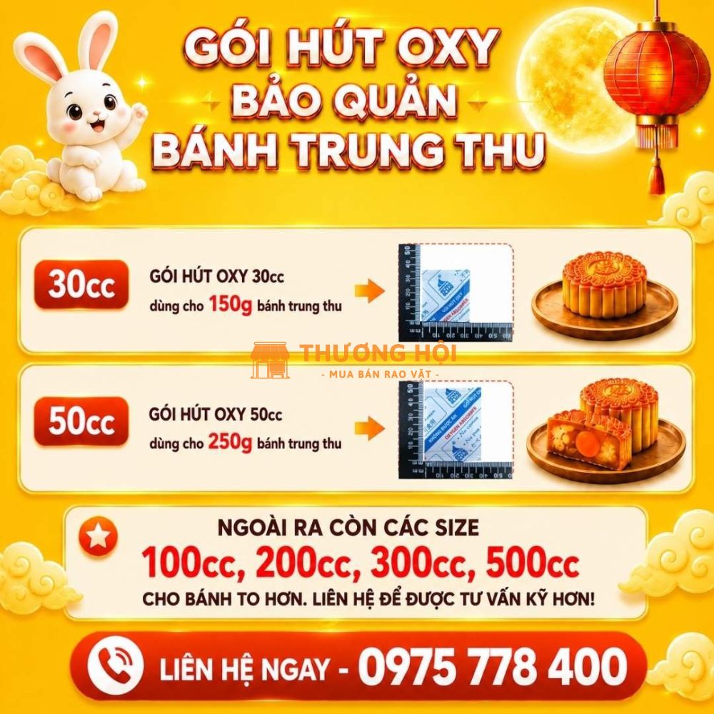 Gói Hút Oxy Secco Chống Mốc Cho Bánh Trung Thu Hiệu Quả, Chất Lượng Cao