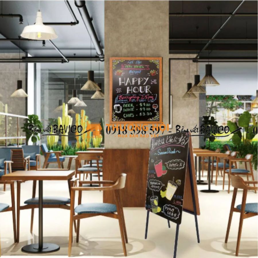 Bảng menu viết phấn Bavico 120x240cm