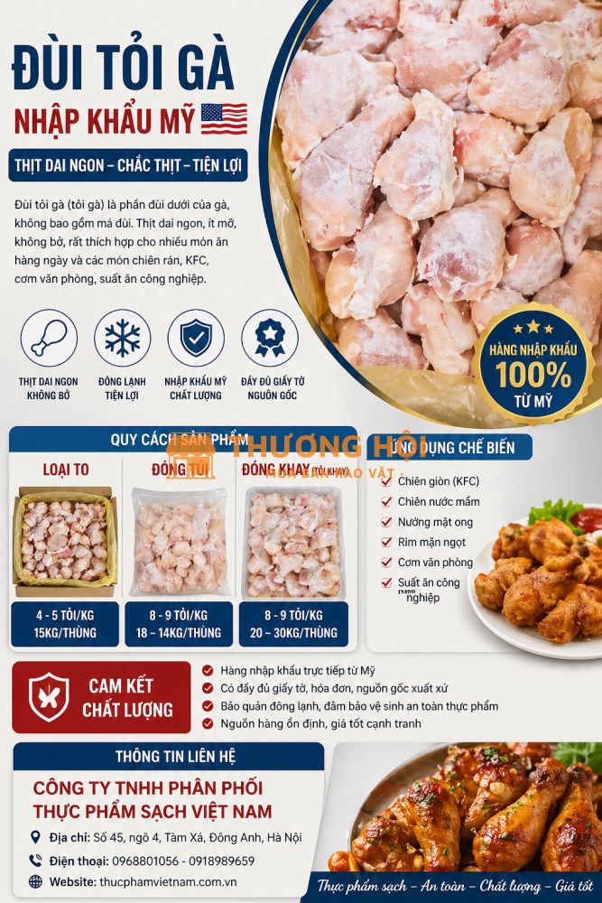 Đùi Tỏi Gà Mỹ Giá Sỉ – Cung Cấp Toàn Quốc