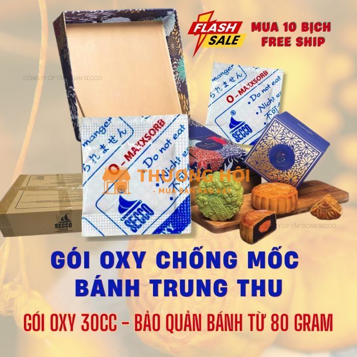Gói Hút Oxy Secco Chống Mốc Cho Bánh Trung Thu Dành Cho Doanh Nghiệp Sản Xuất