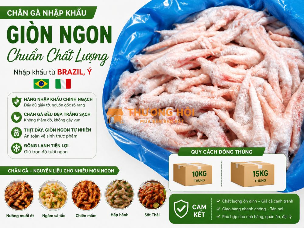 Chân Gà Nướng BBQ – Nguyên Liệu Chuẩn Cho Quán Nướng