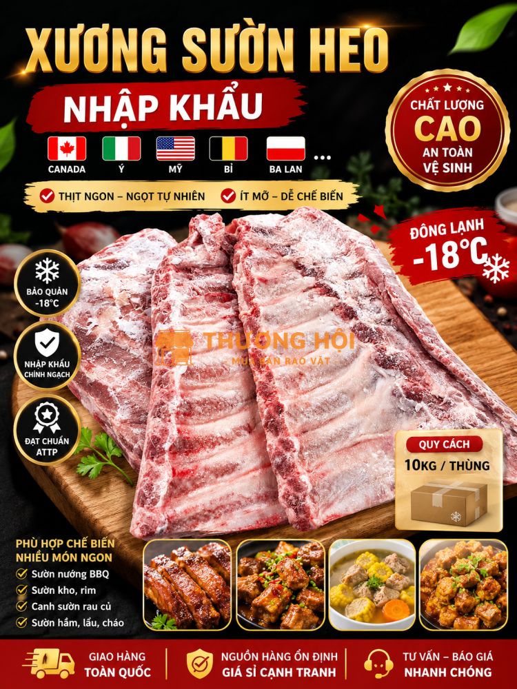 Mua Sườn Heo Đông Lạnh Số Lượng Lớn | Giá Sỉ Toàn Quốc