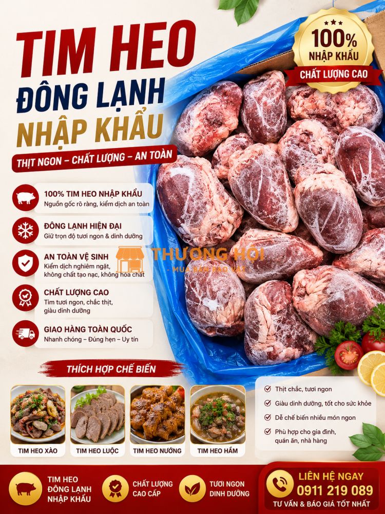 Bảng Giá Nội Tạng Lợn Đông Lạnh Mới Nhất Hôm Nay