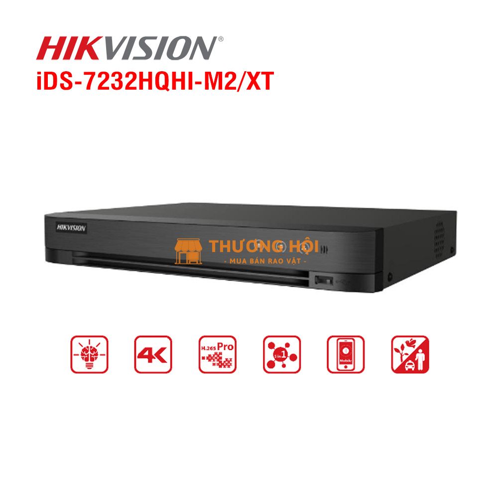 Đầu ghi 32 kênh Turbo ACUSENSE Hikvision iDS-7232HQHI-M2/XT – Giải pháp giám sát thông minh cho hệ thống quy mô lớn