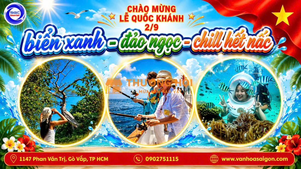 CHẠM SÓNG NAM DU – BIỂN XANH, ĐẢO NGỌC, CHILL HẾT NẤC!