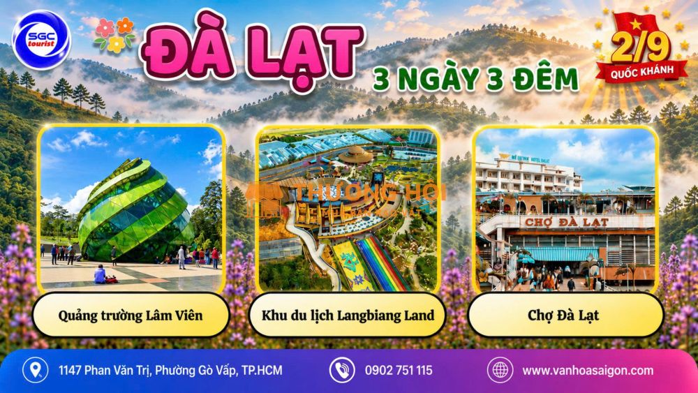 LỄ QUỐC KHÁNH 2/9 – ĐÀ LẠT | 3 NGÀY 3 ĐÊM