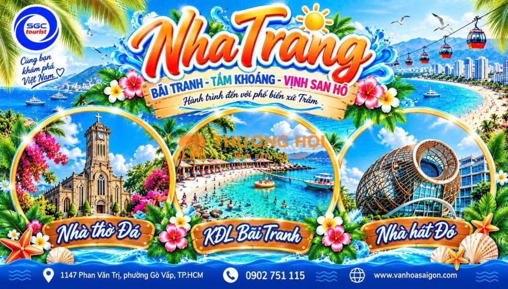 🌊✨ Nghỉ Dưỡng Nha Trang – Bãi Tranh – Tắm Khoáng – Vịnh San Hô ✨🌊
