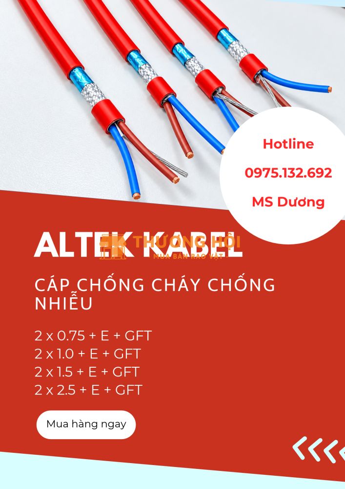 CÁP CHỐNG CHÁY CHỐNG NHIỄU ALTEK KABEL