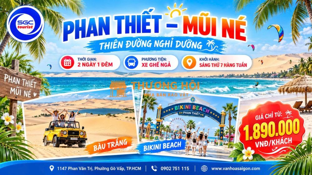 Phan Thiết - Mũi Né - 2N1Đ