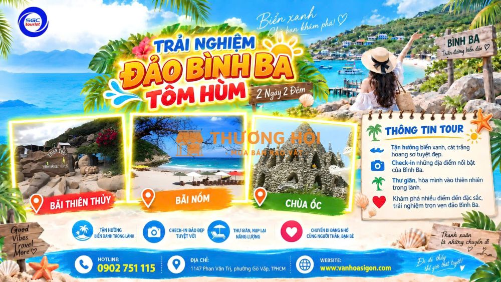 ĐẢO BÌNH BA TÔM HÙM 2N2Đ