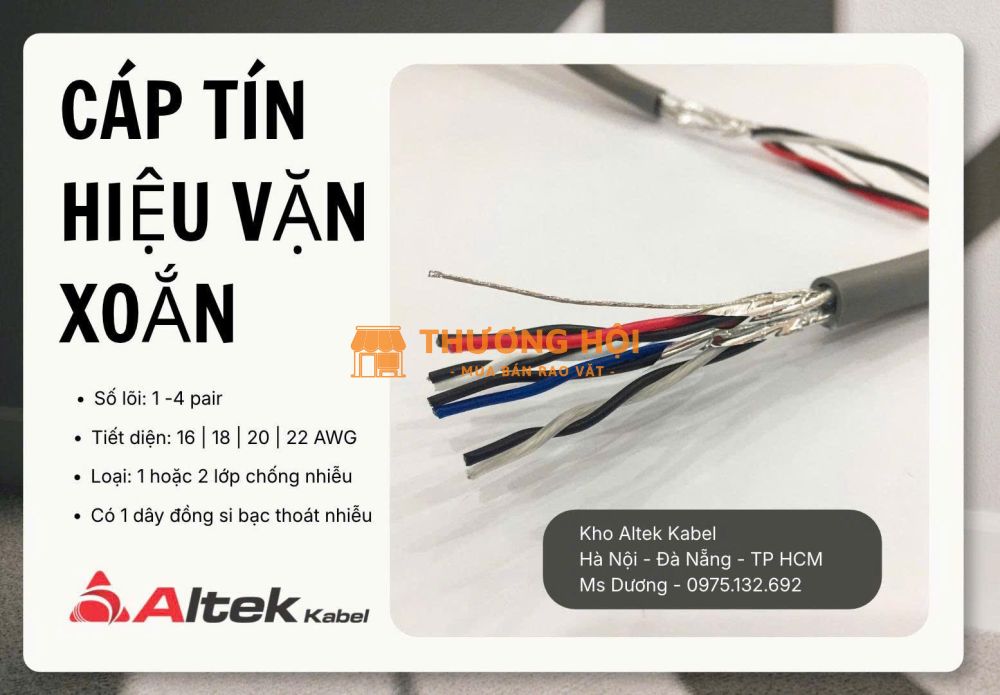CÁP TÍN HIỆU VẶN XOẮN ALTEK KABEL