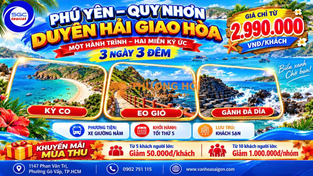 🌊✨ PHÚ YÊN – QUY NHƠN: DUYÊN HẢI GIAO HÒA ✨🌊