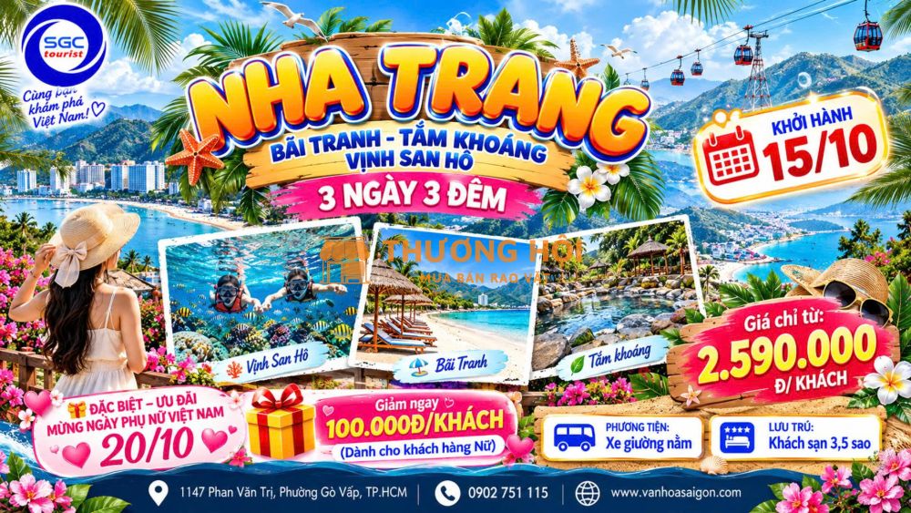 🔥🌊 NHA TRANG – KHỞI HÀNH 15/10! 🌊🔥