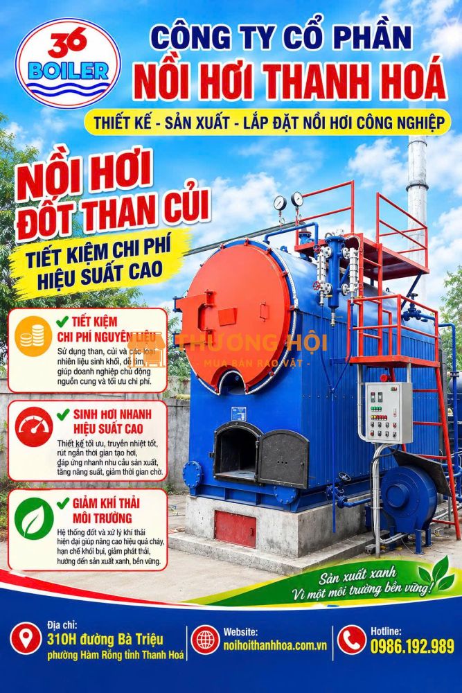 Nồi hơi đốt than củi - Hotline: 0986.192.989