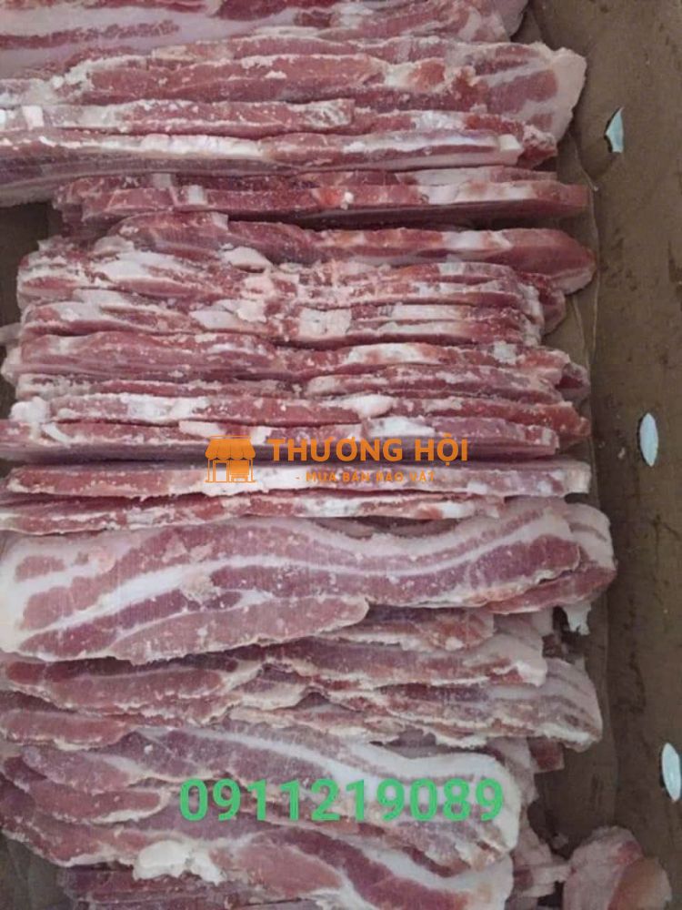 Ba Chỉ Heo Cắt Lát Mỏng Làm Lẩu, Nướng Và Áp Chảo