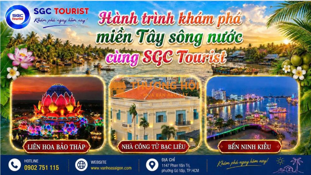 TOUR 8 TỈNH MIỀN TÂY – 4 NGÀY 3 ĐÊM