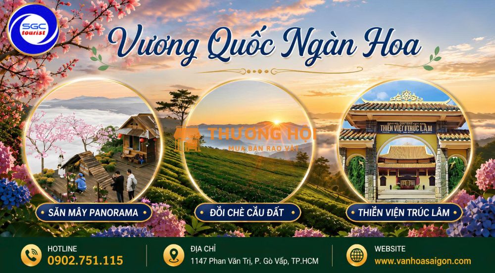 🌸✨ ĐÀ LẠT – TRẢI NGHIỆM VƯƠNG QUỐC NGÀN HOA ✨🌸
