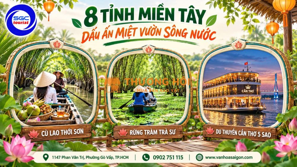 🌿✨ Tour 8 Tỉnh Miền Tây ✨🌿