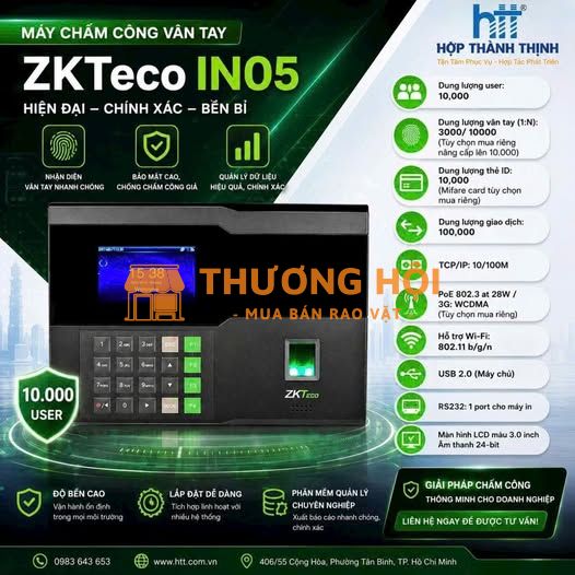 Máy chấm công ZKTeco In05