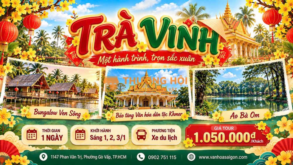 🌿 TRÀ VINH – 1 NGÀY KHÁM PHÁ VĂN HÓA KHMER ✨