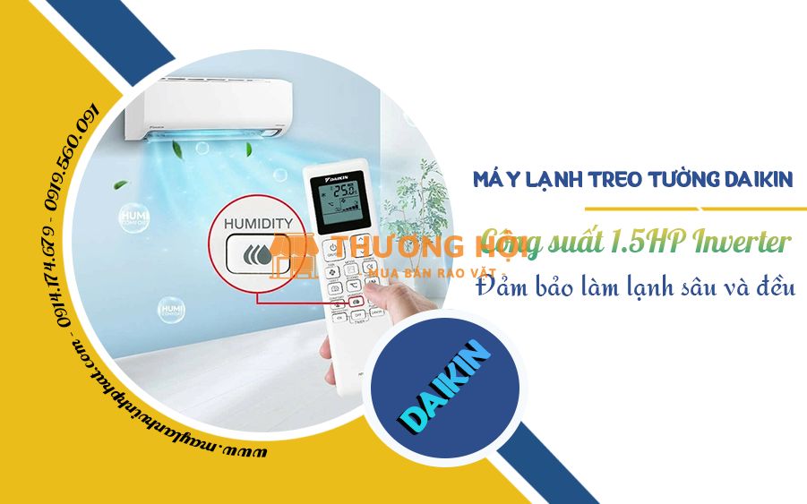 VĨNH PHÁT cung cấp – thi công – Lắp đặt Điều hòa treo tường DAIKIN 1.5HP rẻ